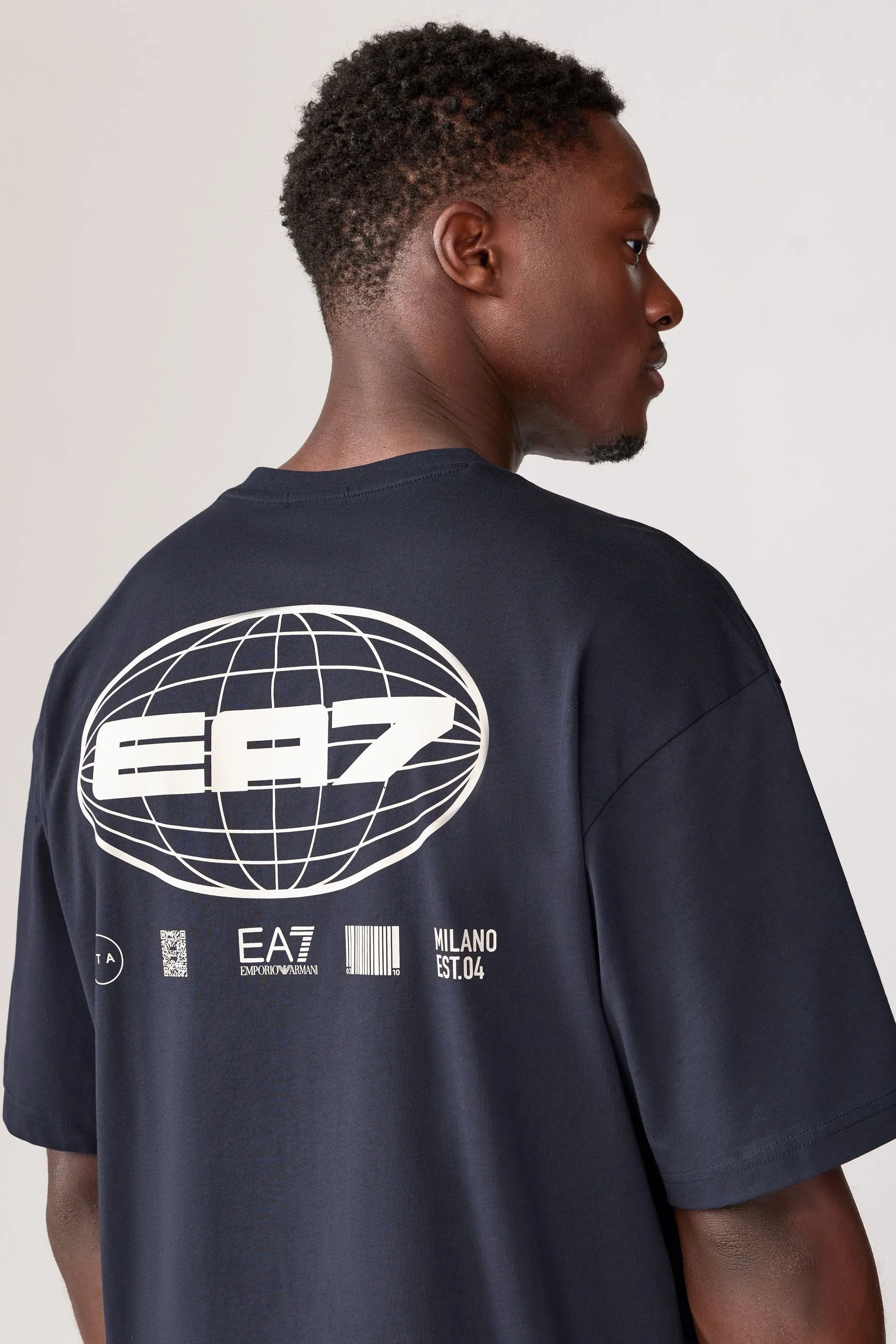 Emporio Armani EA7 Graphic Series Globe Oversized T-Shirt    