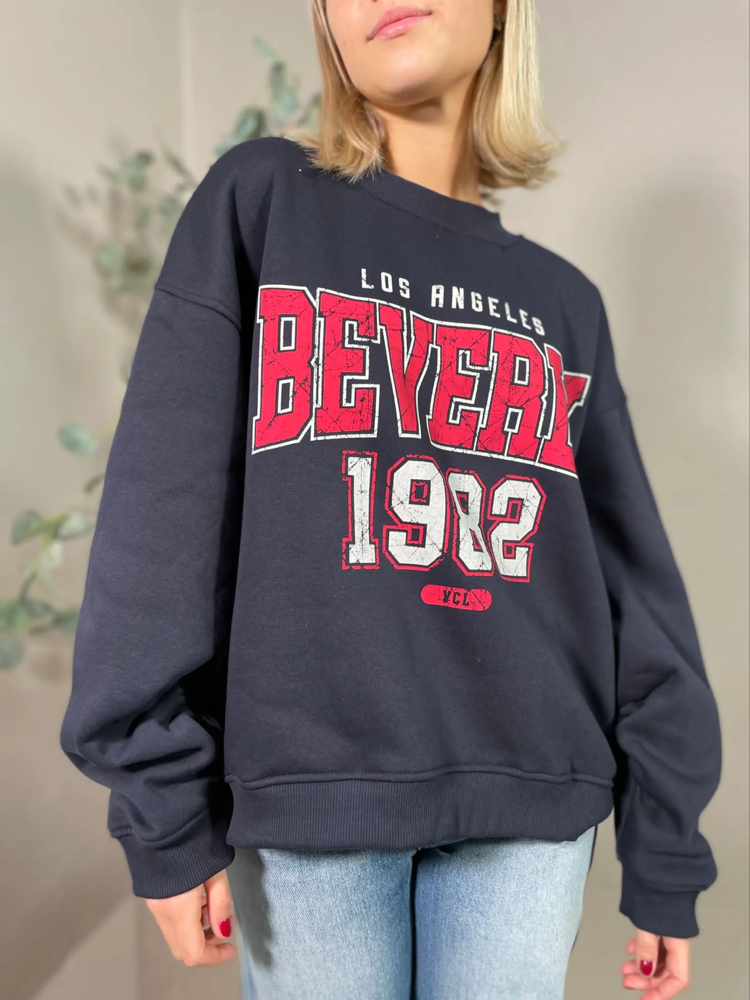 Felpa Beverly Blu Vicolo