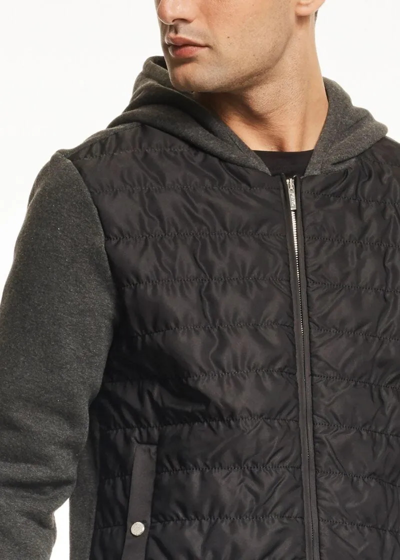 Felpa con cappuccio in cotone e nylon 3