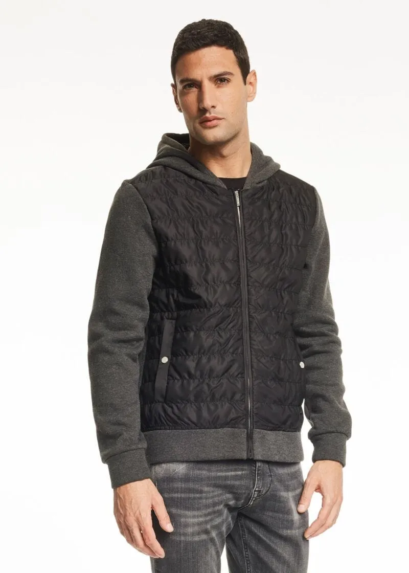 Felpa con cappuccio in cotone e nylon 3