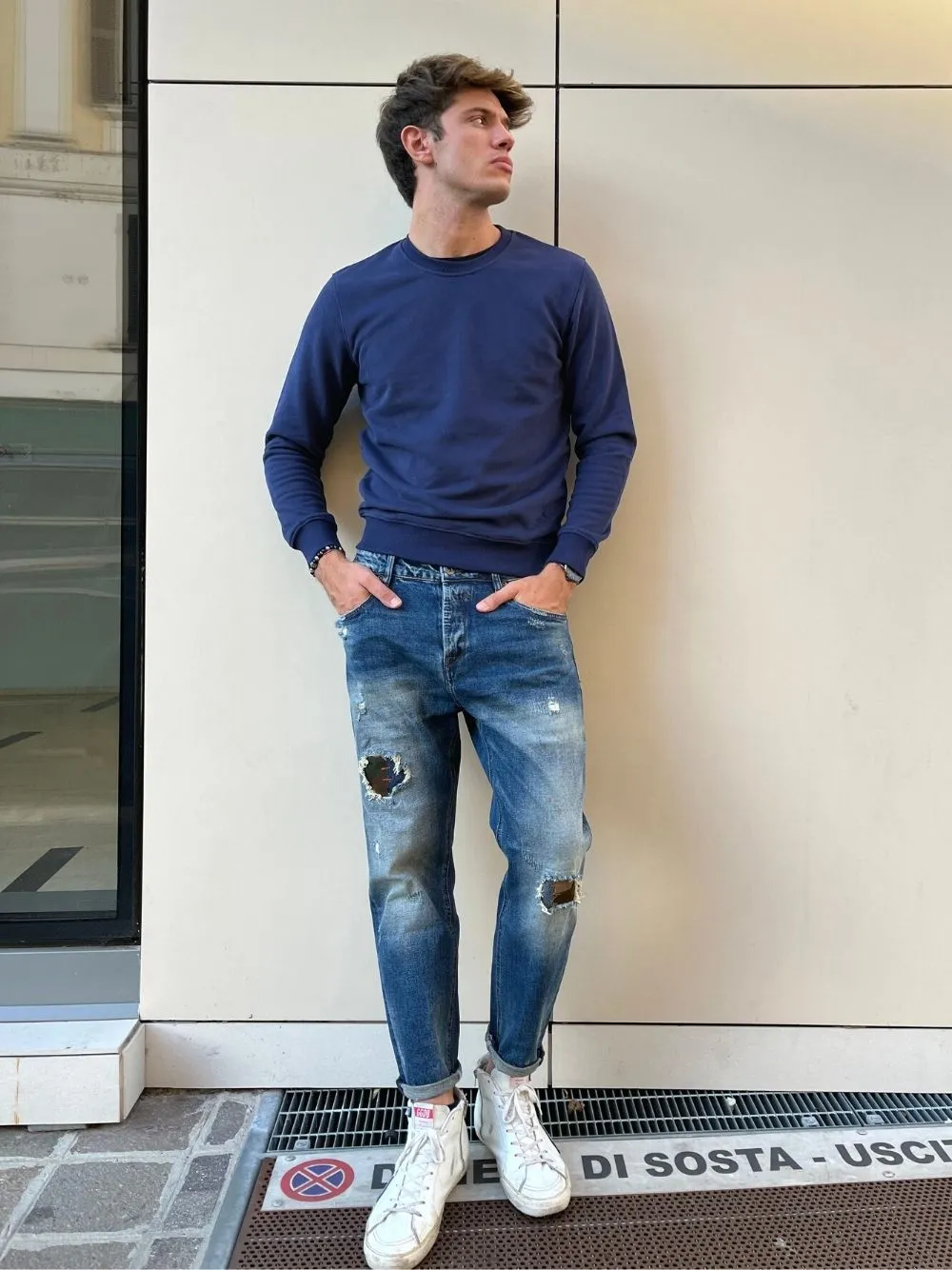 Felpa girocollo basic gl