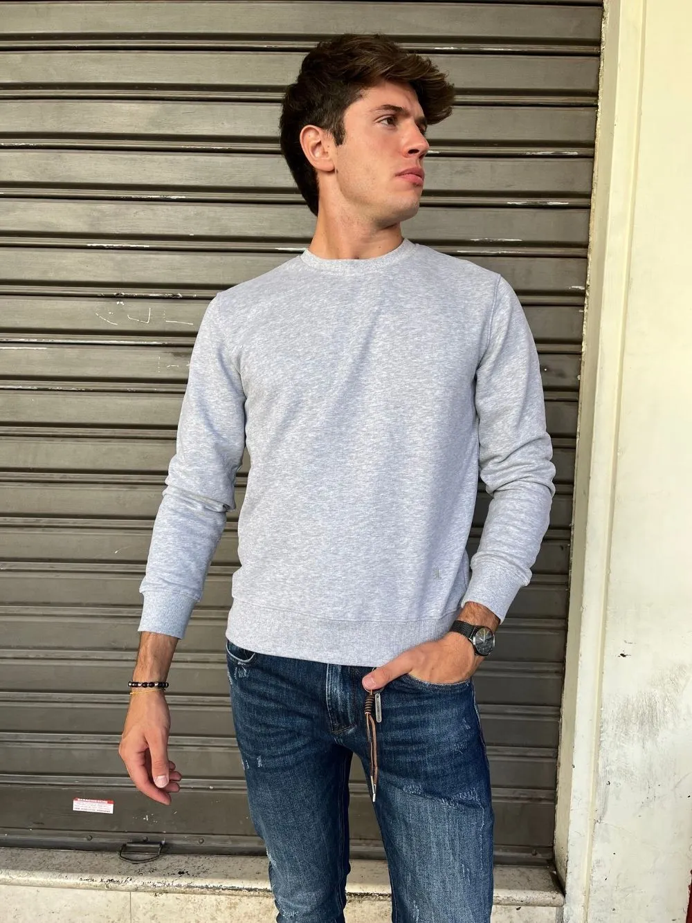 Felpa girocollo basic gl