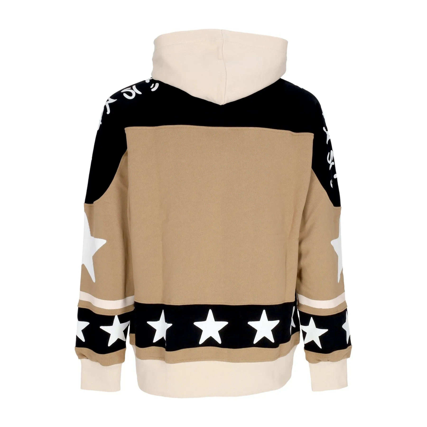 Felpa Leggera Cappuccio Uomo Stars Hoodie Brown/cream
