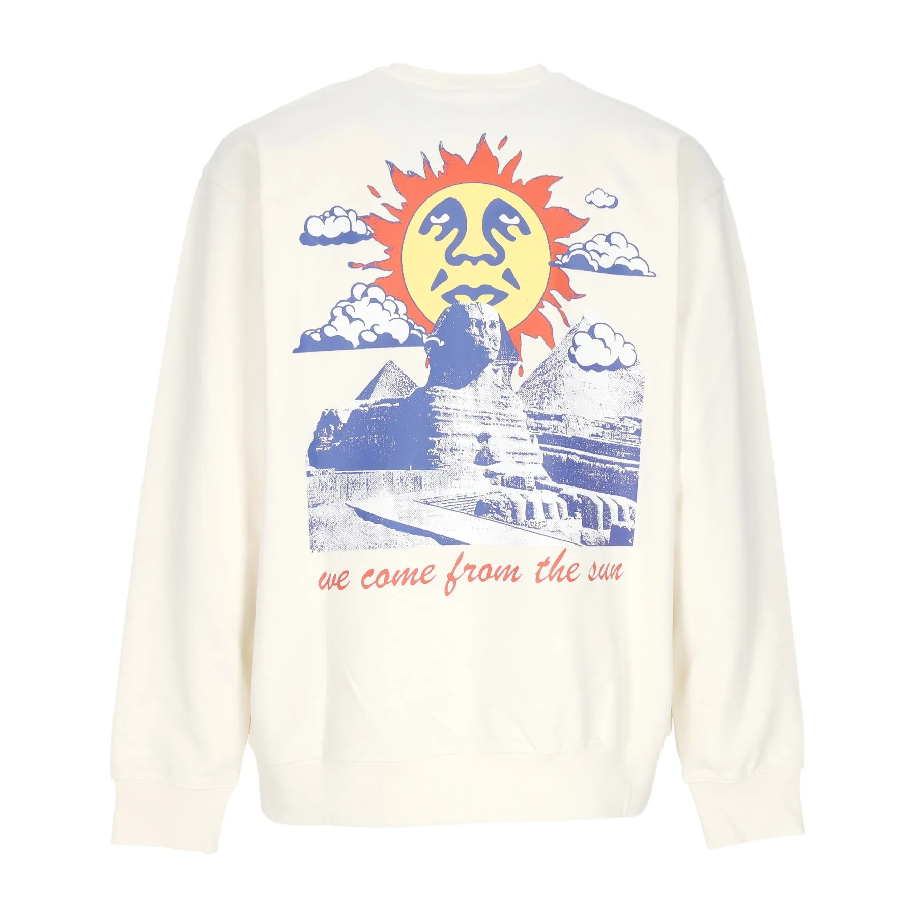 Felpa Leggera Girocollo Uomo We Come From the Sun Premium French Crew Unbleached