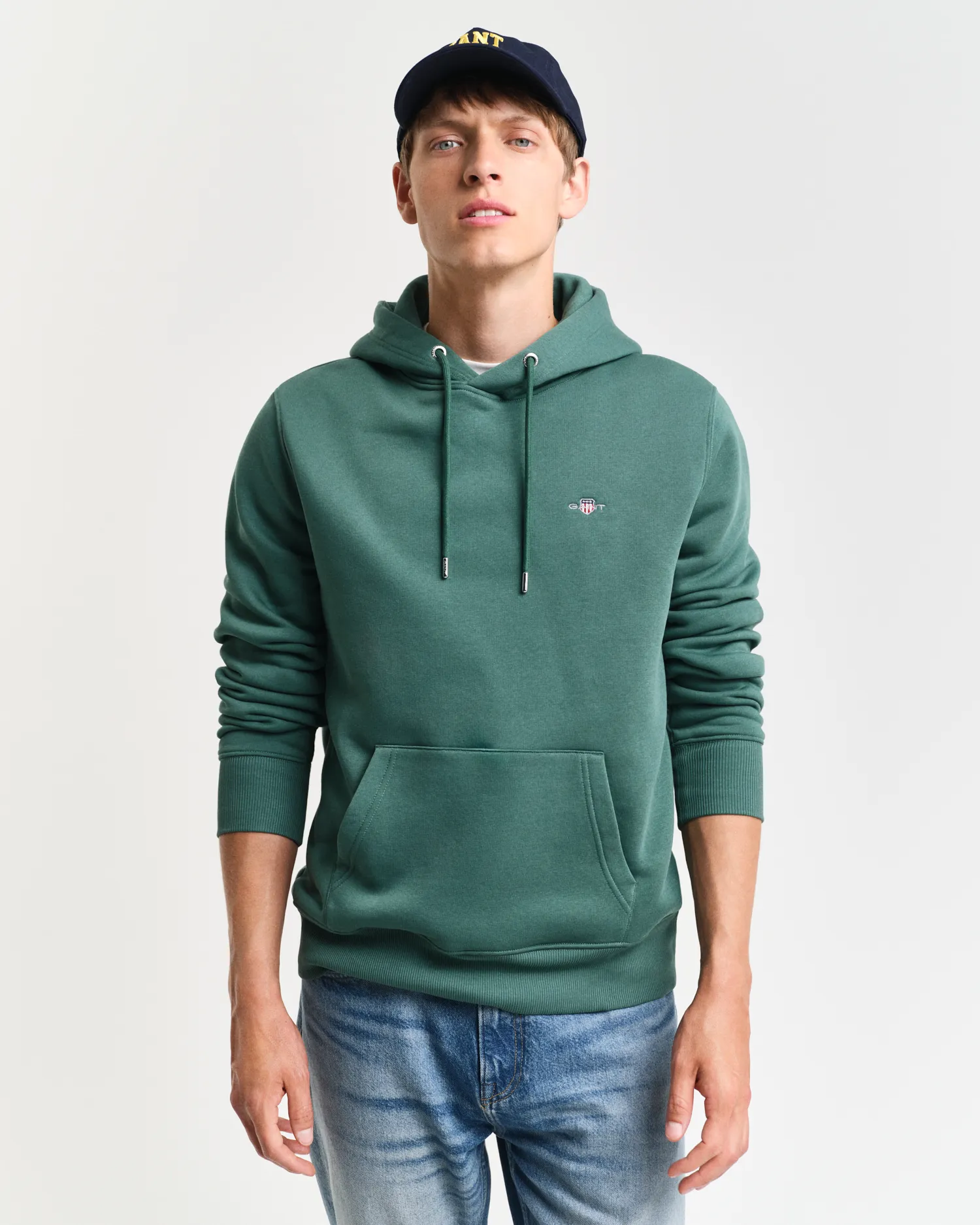 Felpa Shield con cappuccio    