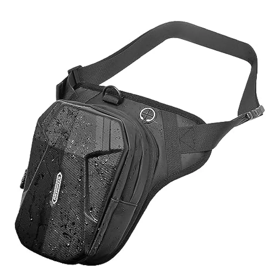 Fulenyi Borsa da moto – Borsa da coscia con cinturino per gamba, borsa da moto, borsa da gamba cadente, borsa a tracolla imperme
