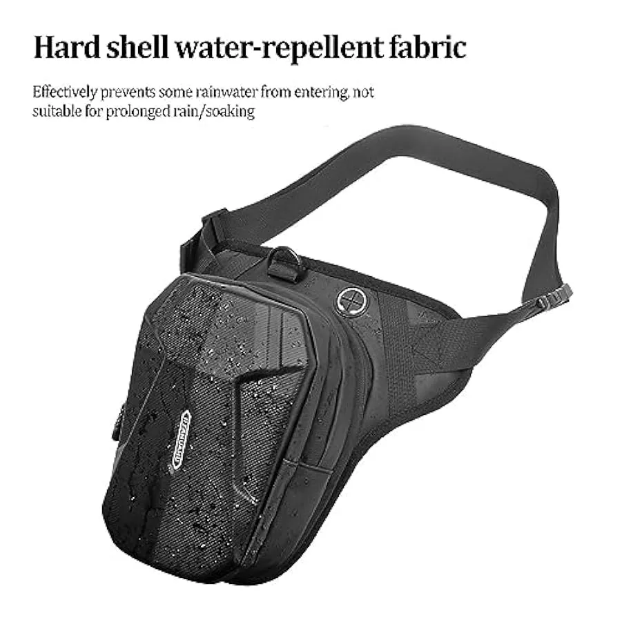 Fulenyi Borsa da moto – Borsa da coscia con cinturino per gamba, borsa da moto, borsa da gamba cadente, borsa a tracolla imperme
