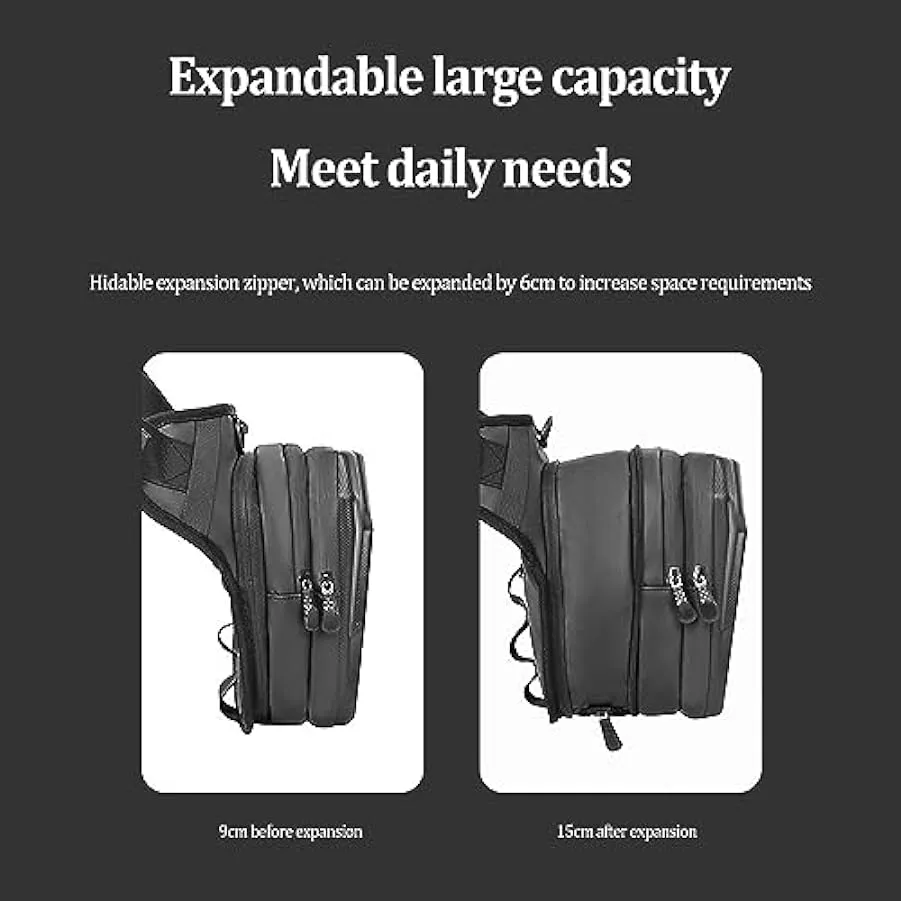 Fulenyi Borsa da moto – Borsa da coscia con cinturino per gamba, borsa da moto, borsa da gamba cadente, borsa a tracolla imperme