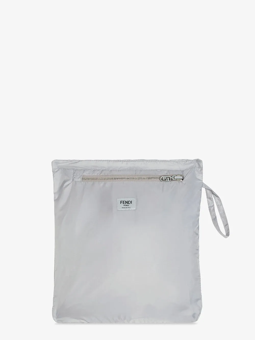 Giacca a vento in nylon grigio