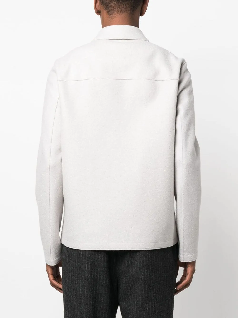 giacca-camicia grigio chiaro