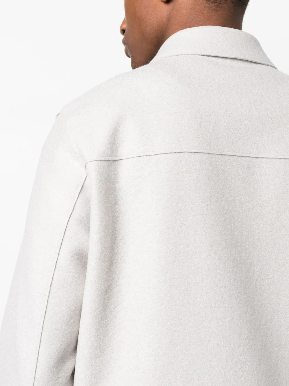 giacca-camicia grigio chiaro