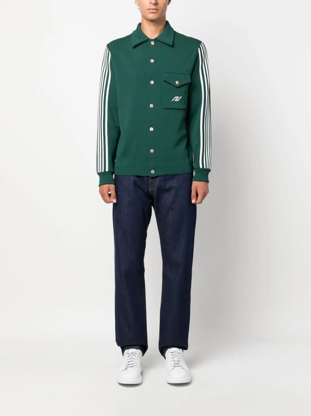 giacca-camicia verde