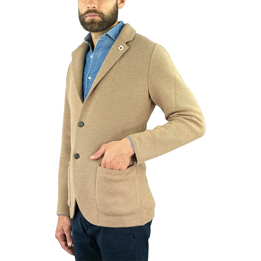 Giacca in Maglia LARDINI Sabbia