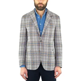 Giacca LARDINI Fantasia Quadro Super Soft Beige