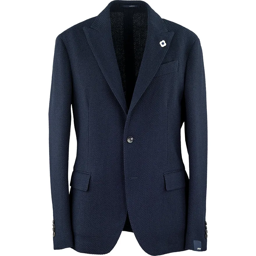 Giacca LARDINI in Esclusivo Tessuto Mowear Blu