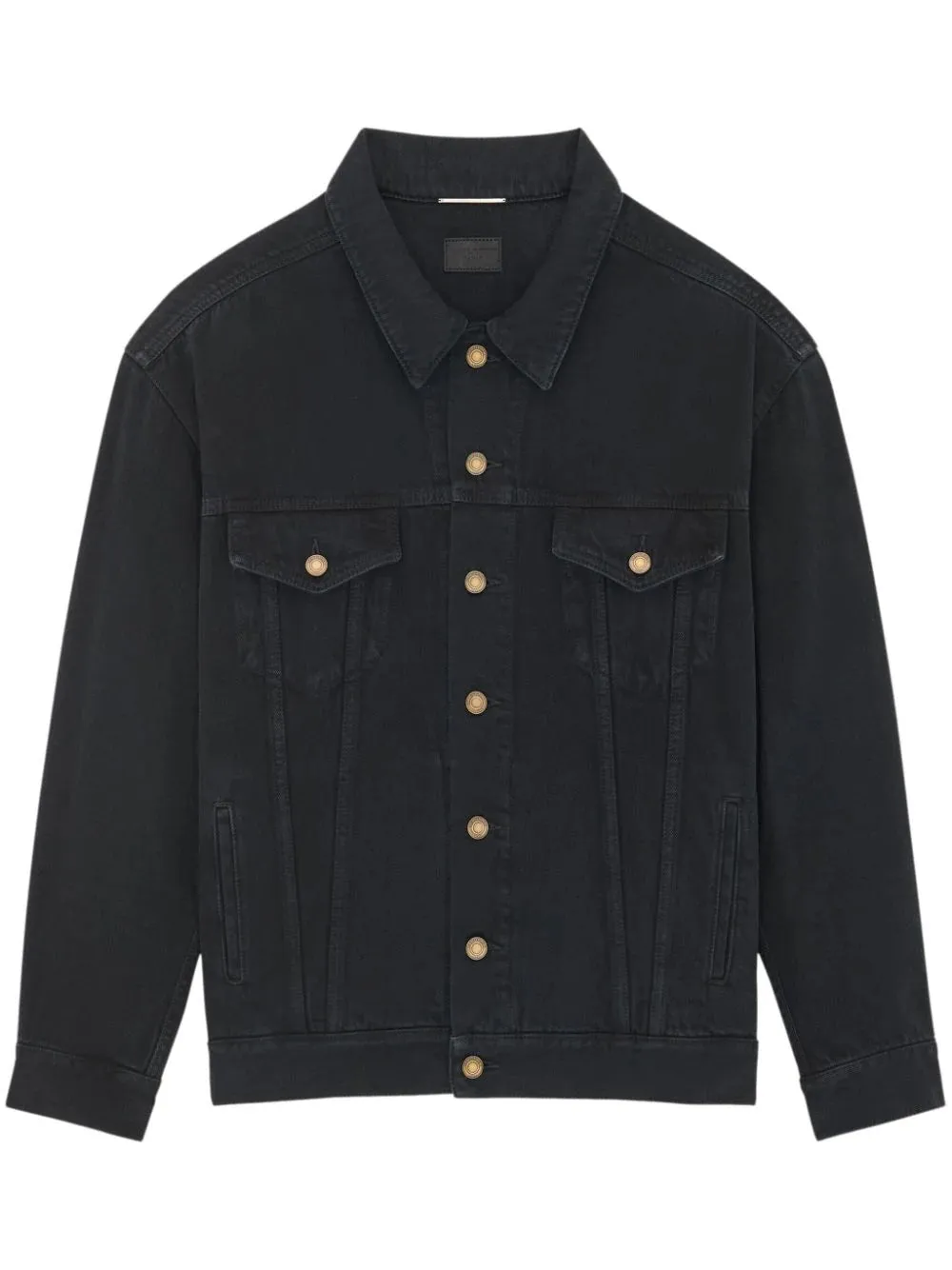 Giacca oversize in denim nero fumo
