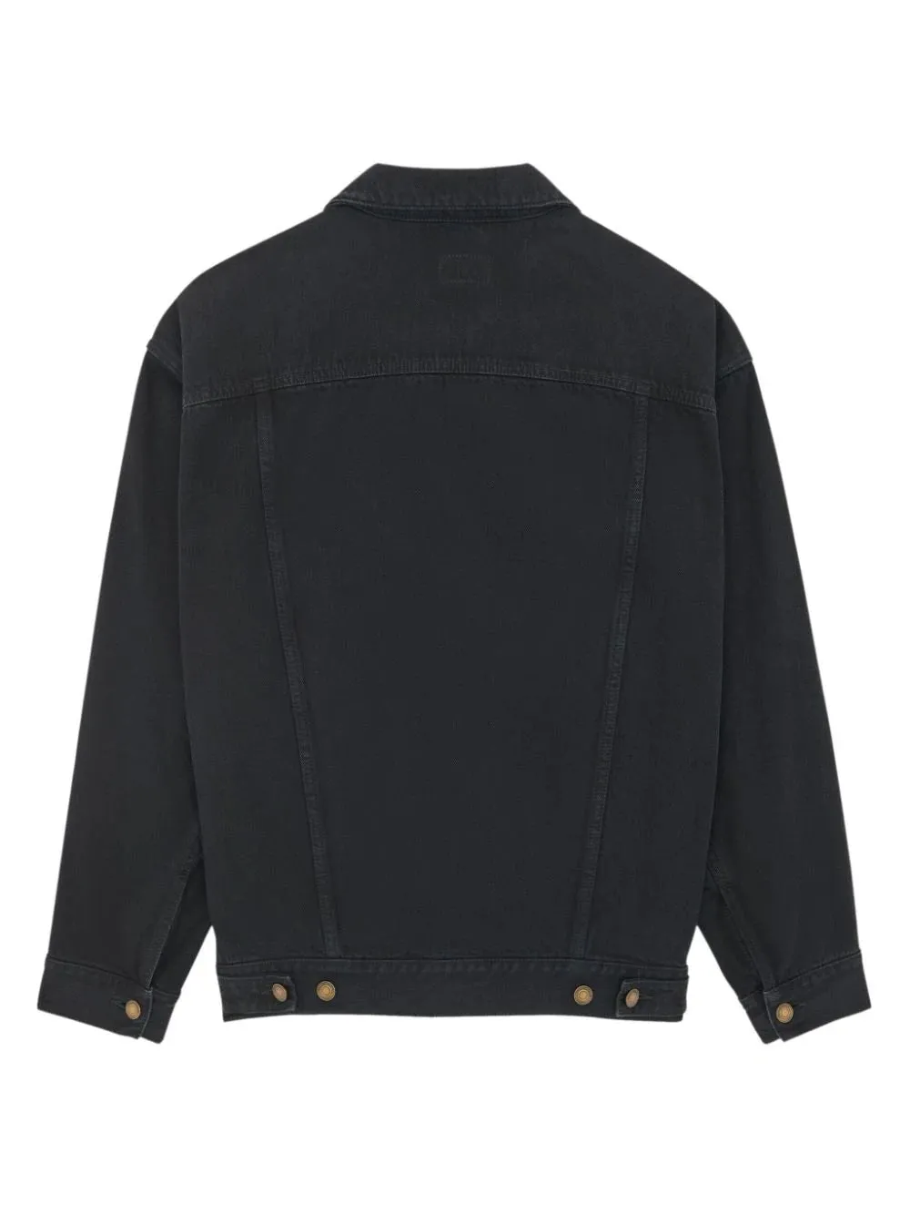 Giacca oversize in denim nero fumo