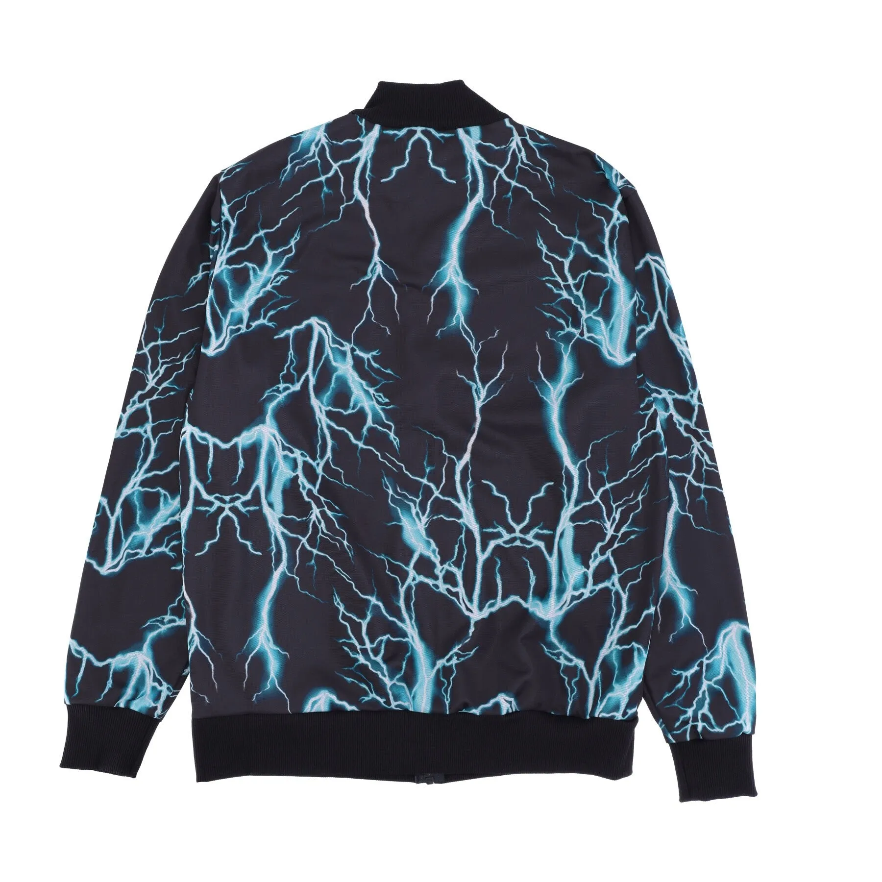 Giacca Tuta Uomo All Over Lightning Sweatshirt Black/lightblue