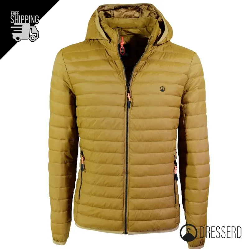 Giubbotto Uomo 100 Grammi piumino leggero cappuccio smontabile Dresserd