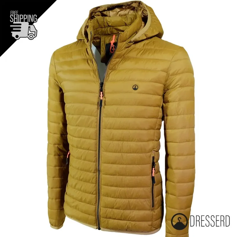 Giubbotto Uomo 100 Grammi piumino leggero cappuccio smontabile Dresserd