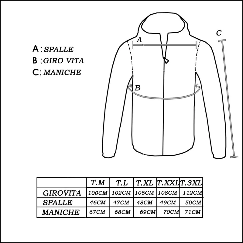 Giubbotto Uomo 100 Grammi piumino leggero cappuccio smontabile Dresserd