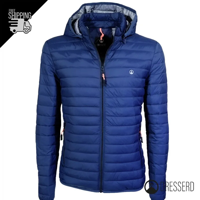 Giubbotto Uomo 100 Grammi piumino leggero cappuccio smontabile Dresserd