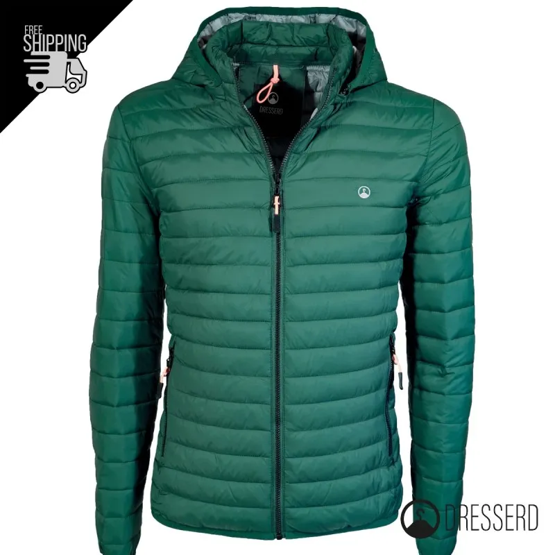 Giubbotto Uomo 100 Grammi piumino leggero cappuccio smontabile Dresserd