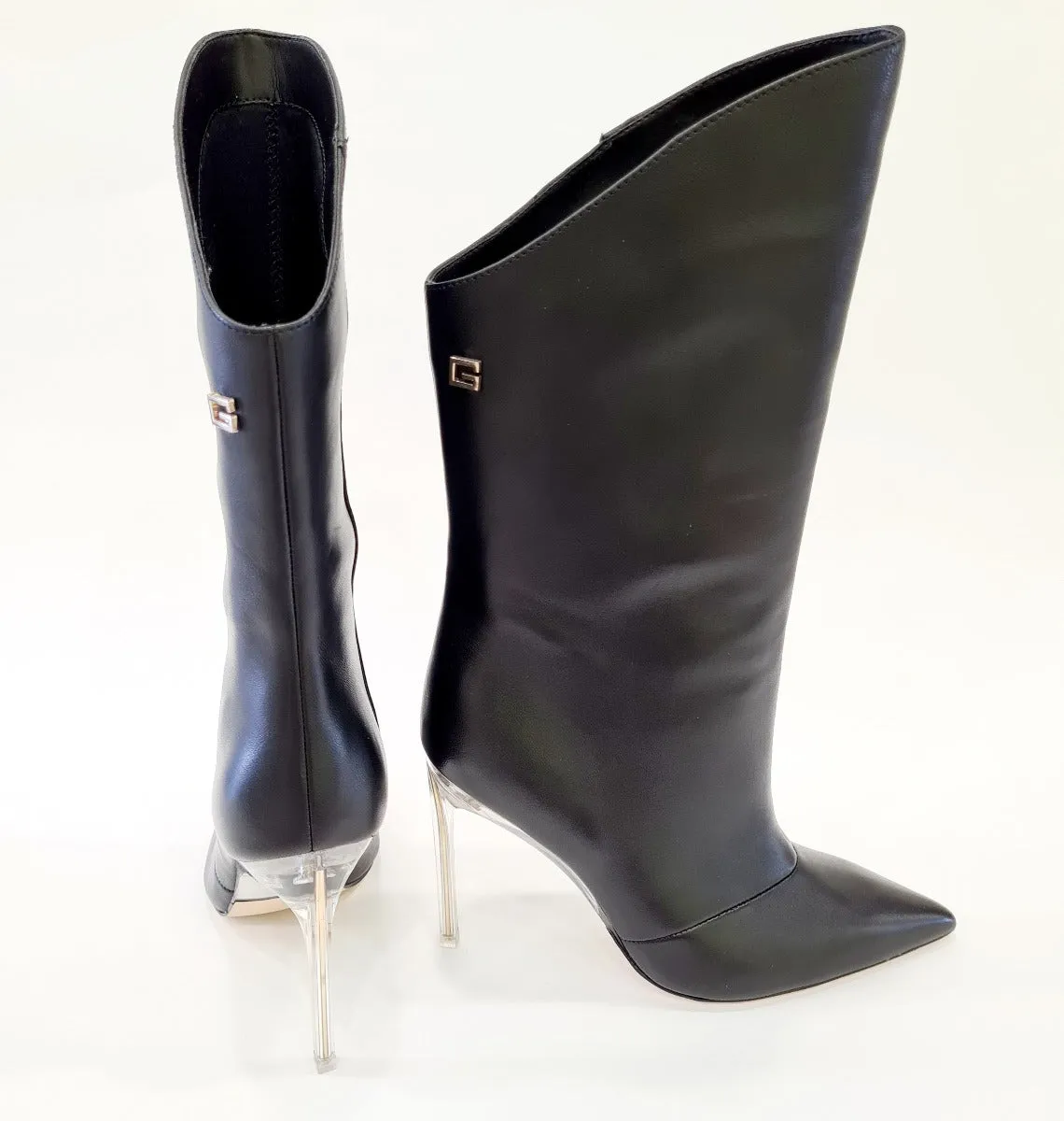 Guess stivale  tacco alto 10,5 cm. pelle Black rif.G609