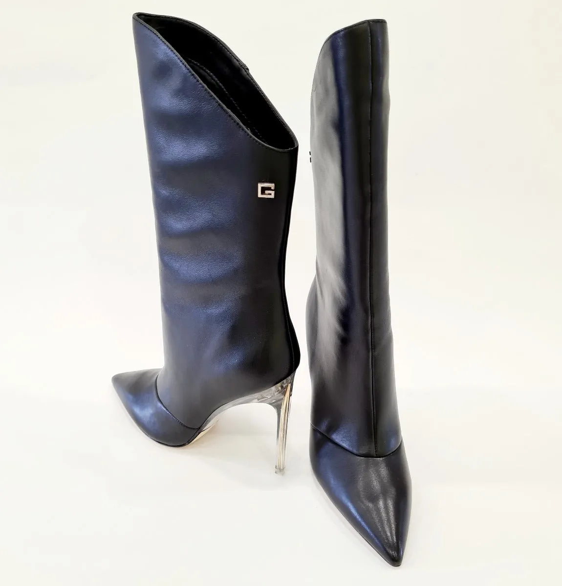 Guess stivale  tacco alto 10,5 cm. pelle Black rif.G609