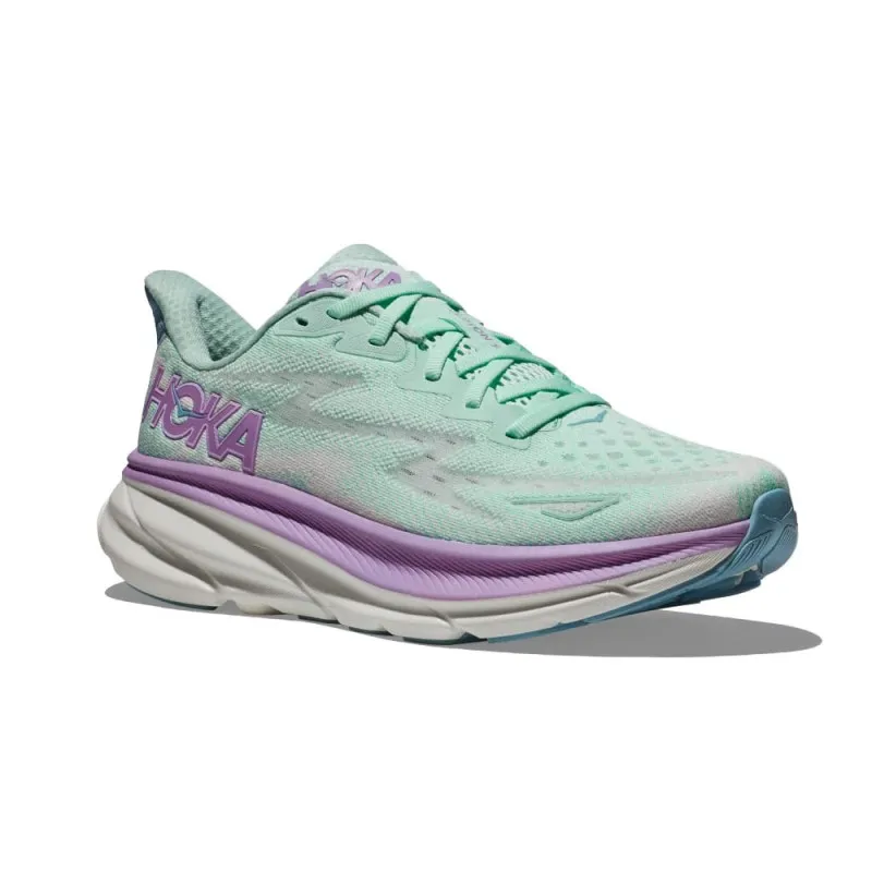 Hoka Clifton 9 Azzurro Lilla - Scarpe Running Donna