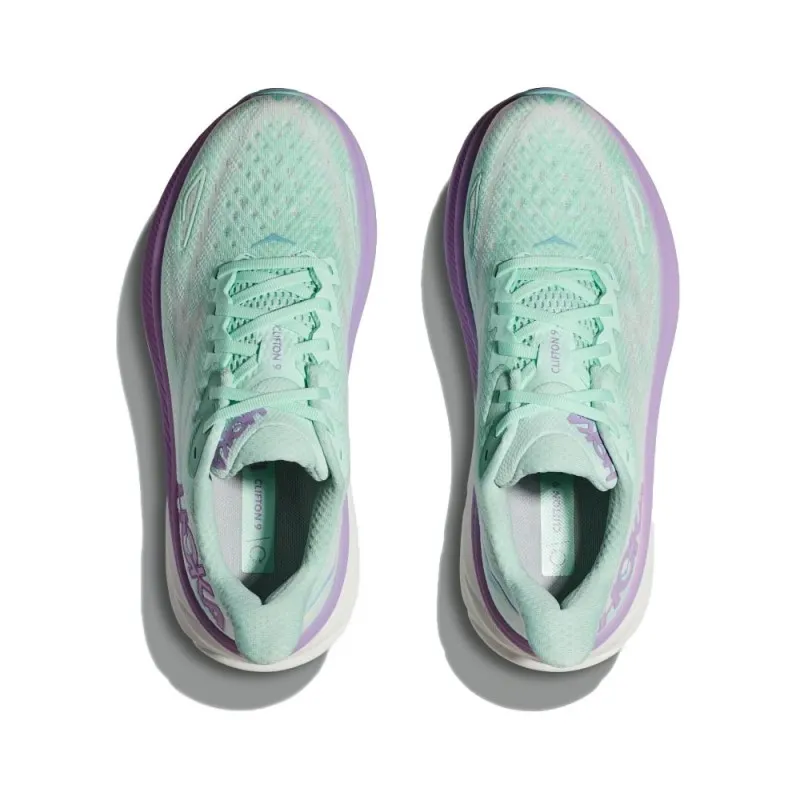 Hoka Clifton 9 Azzurro Lilla - Scarpe Running Donna