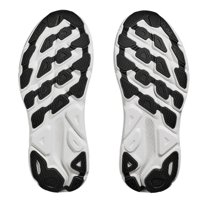 Hoka Clifton 9 Bianco Blu Giallo - Scarpe Running Uomo