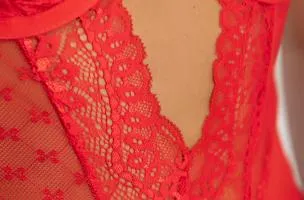 Intimo intero Comitan, rosso