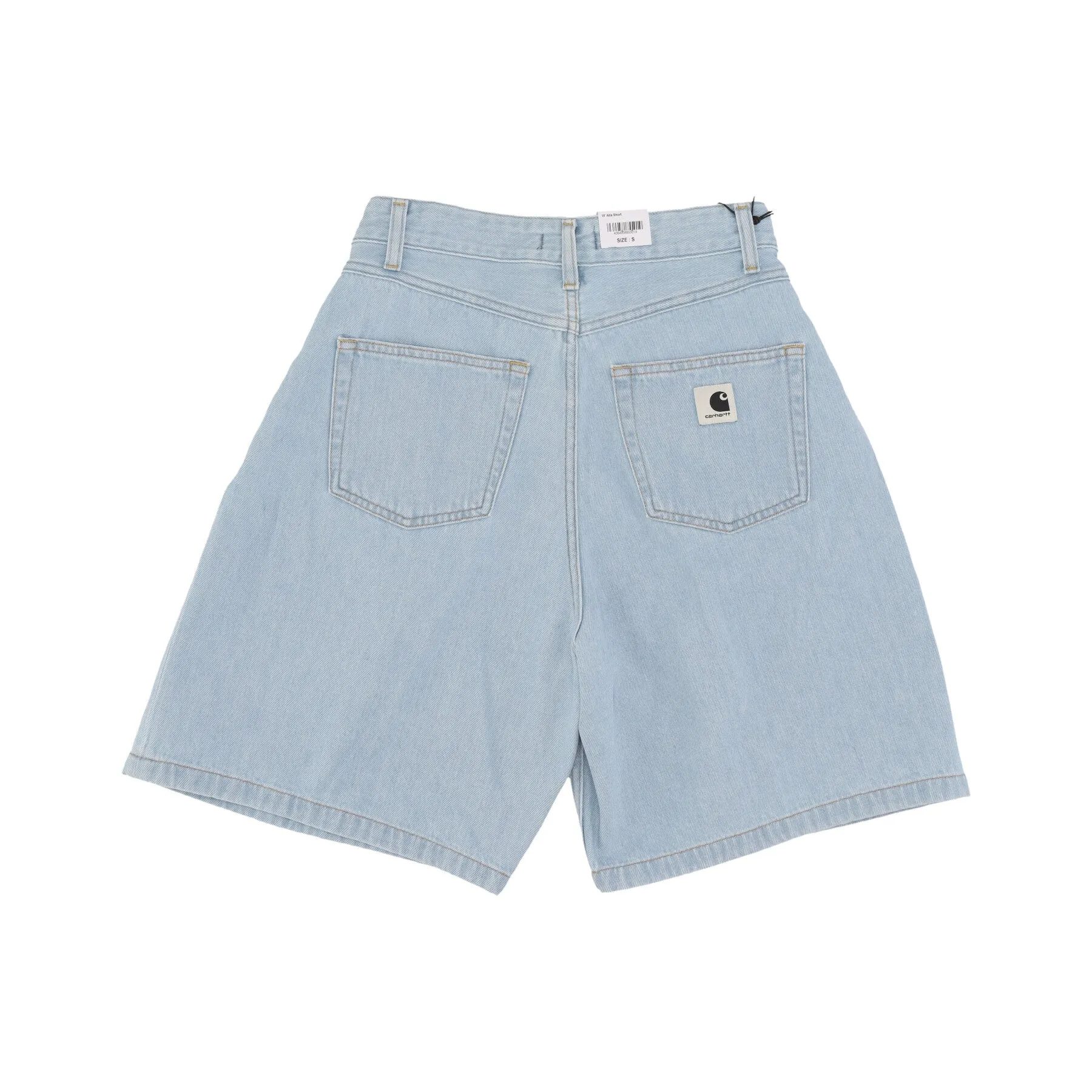 Jeans Corto Donna W Alta Short Blue Stone Bleached
