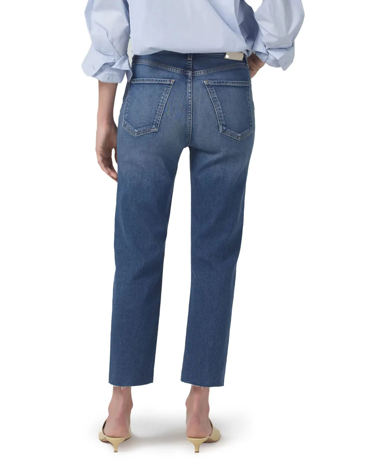 Jeans Daphne Crop High Rise Stovepipe Concord