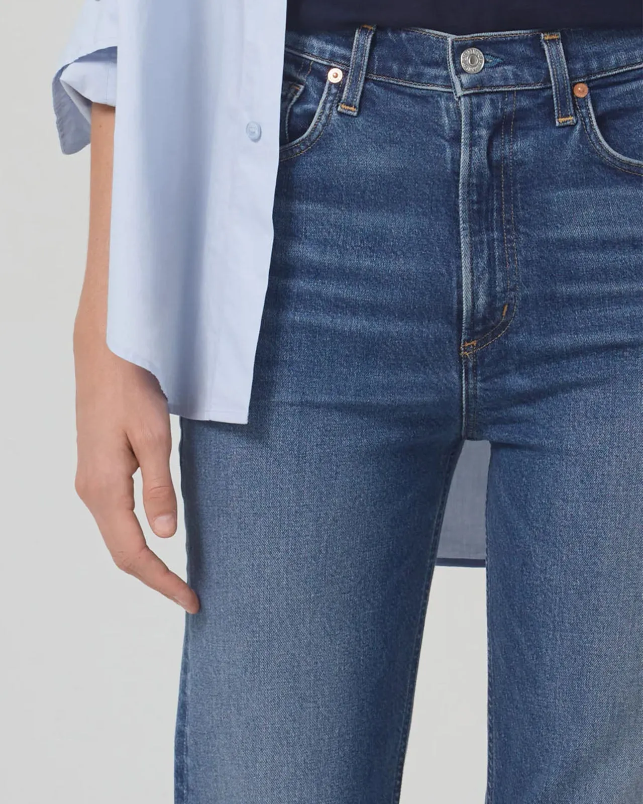 Jeans Daphne Crop High Rise Stovepipe Concord