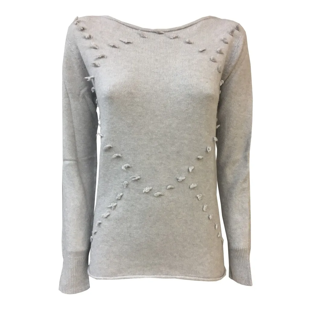 LA FEE MARABOUTEE maglia donna perla viscosa mod FB1164 MADE IN ITALY