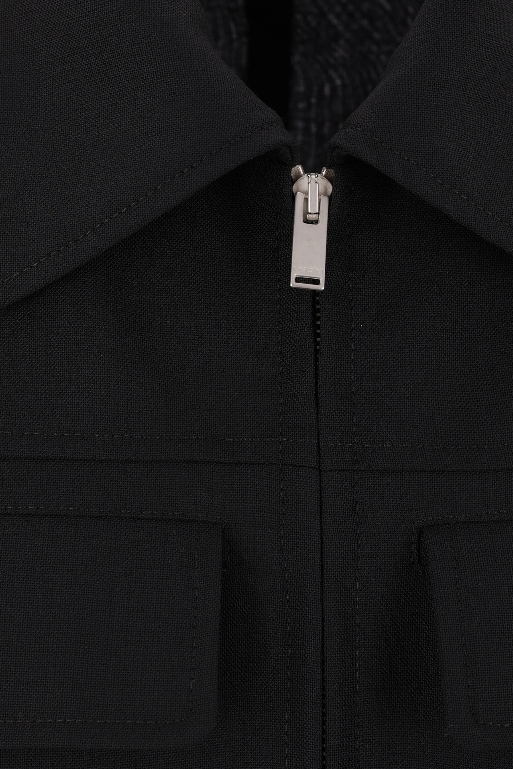 LARDINI giacca-camicia in lana