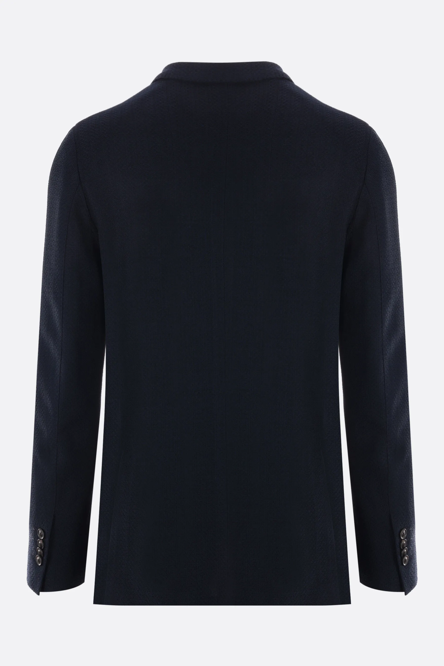 LARDINI giacca doppiopetto in maglia di cotone