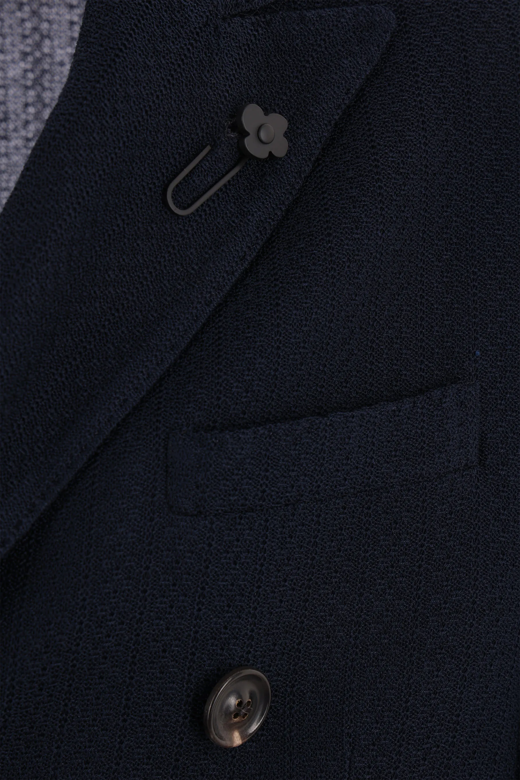 LARDINI giacca doppiopetto in maglia di cotone