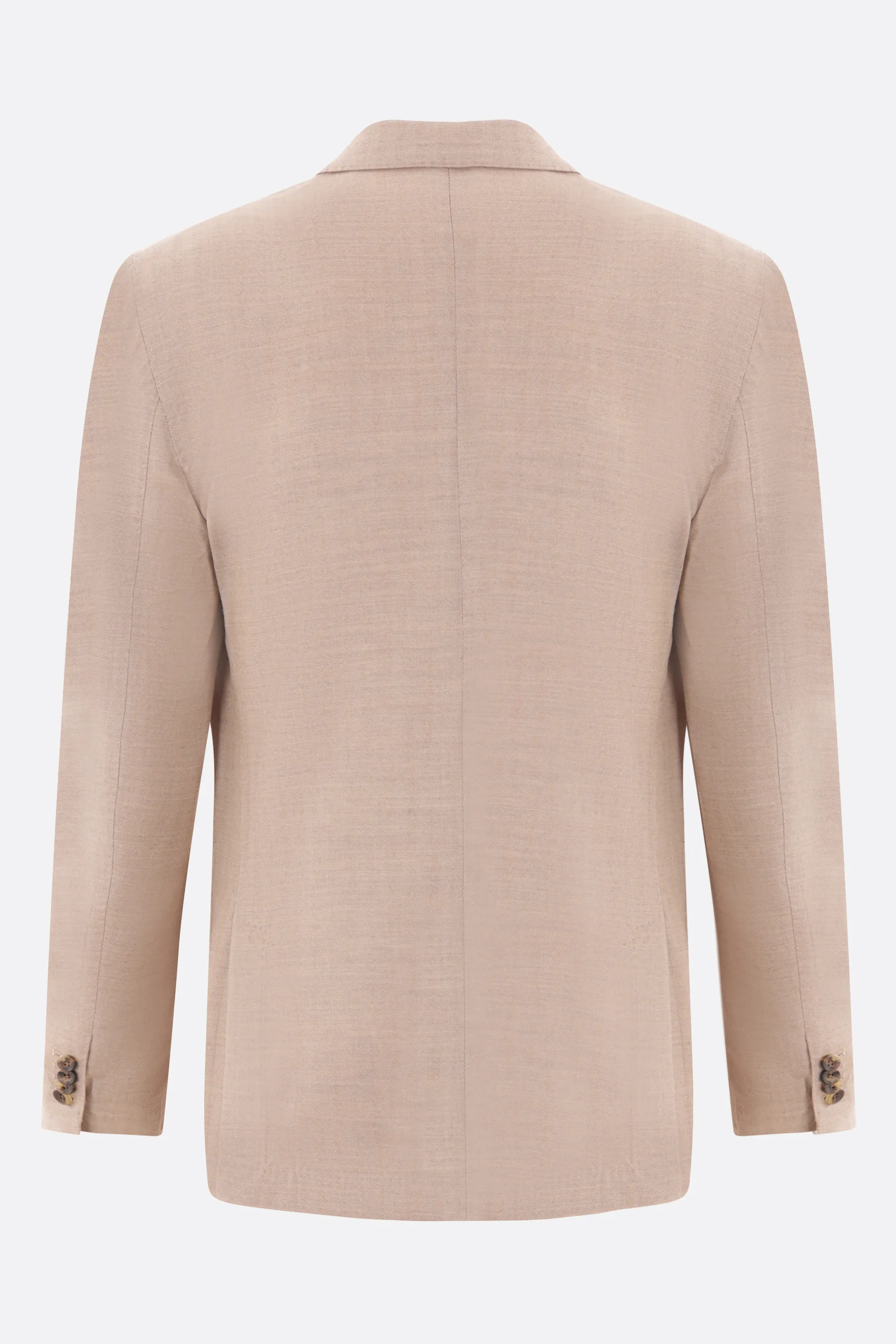 LARDINI giacca doppiopetto in misto cashmere e lana