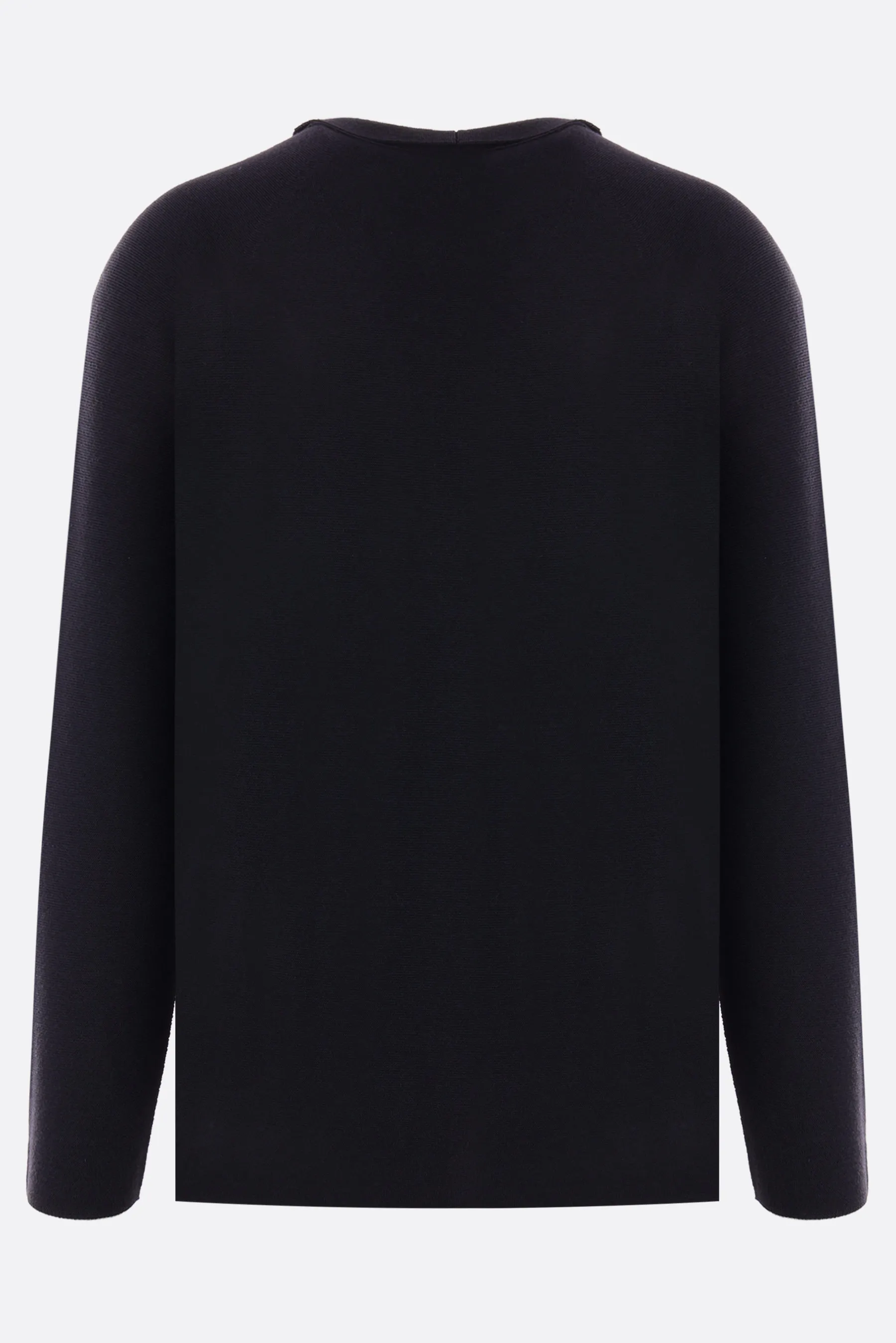 LARDINI giacca monopetto in maglia di lana, seta e cashmere