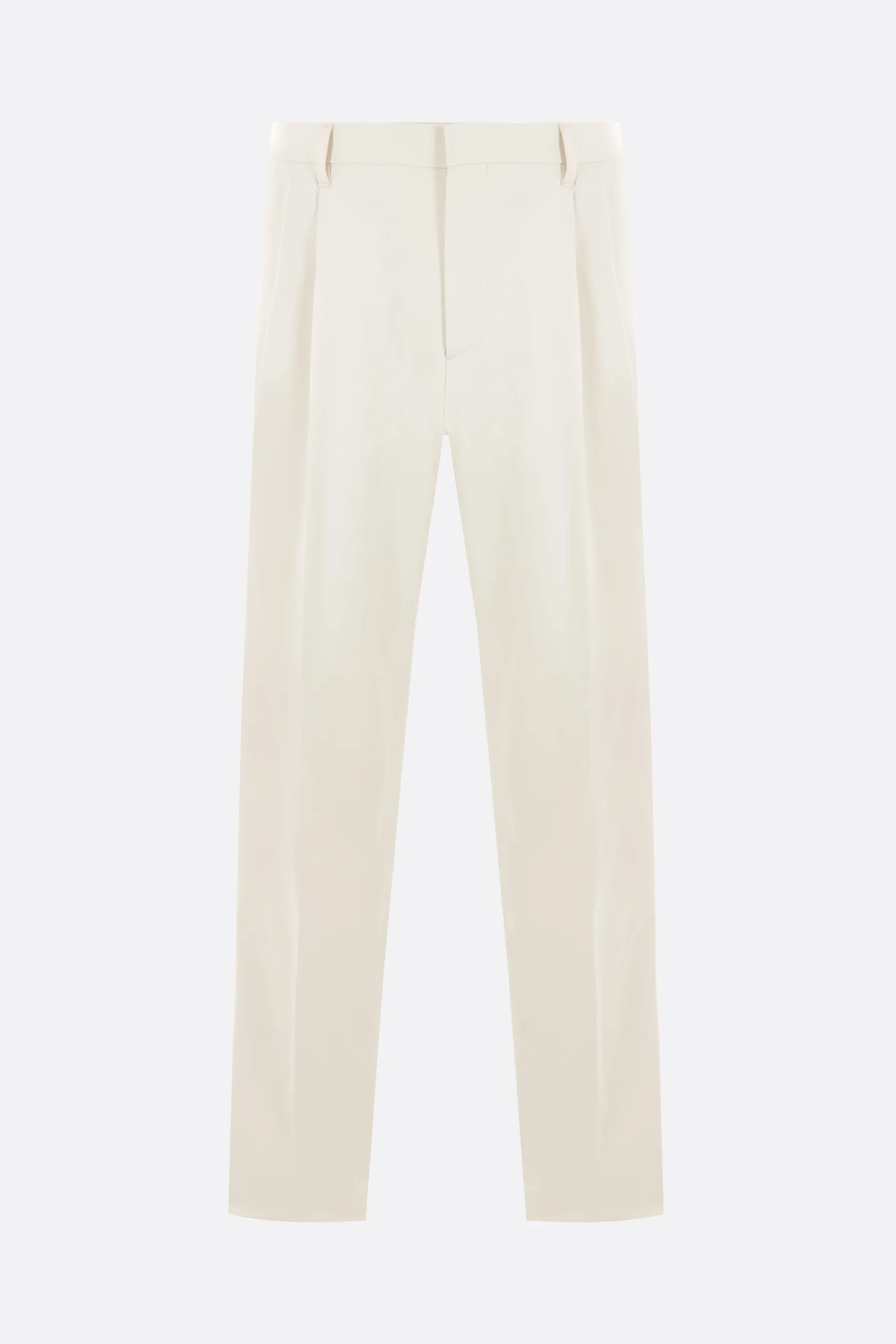  LARDINI pantalone con pinces in gabardine 