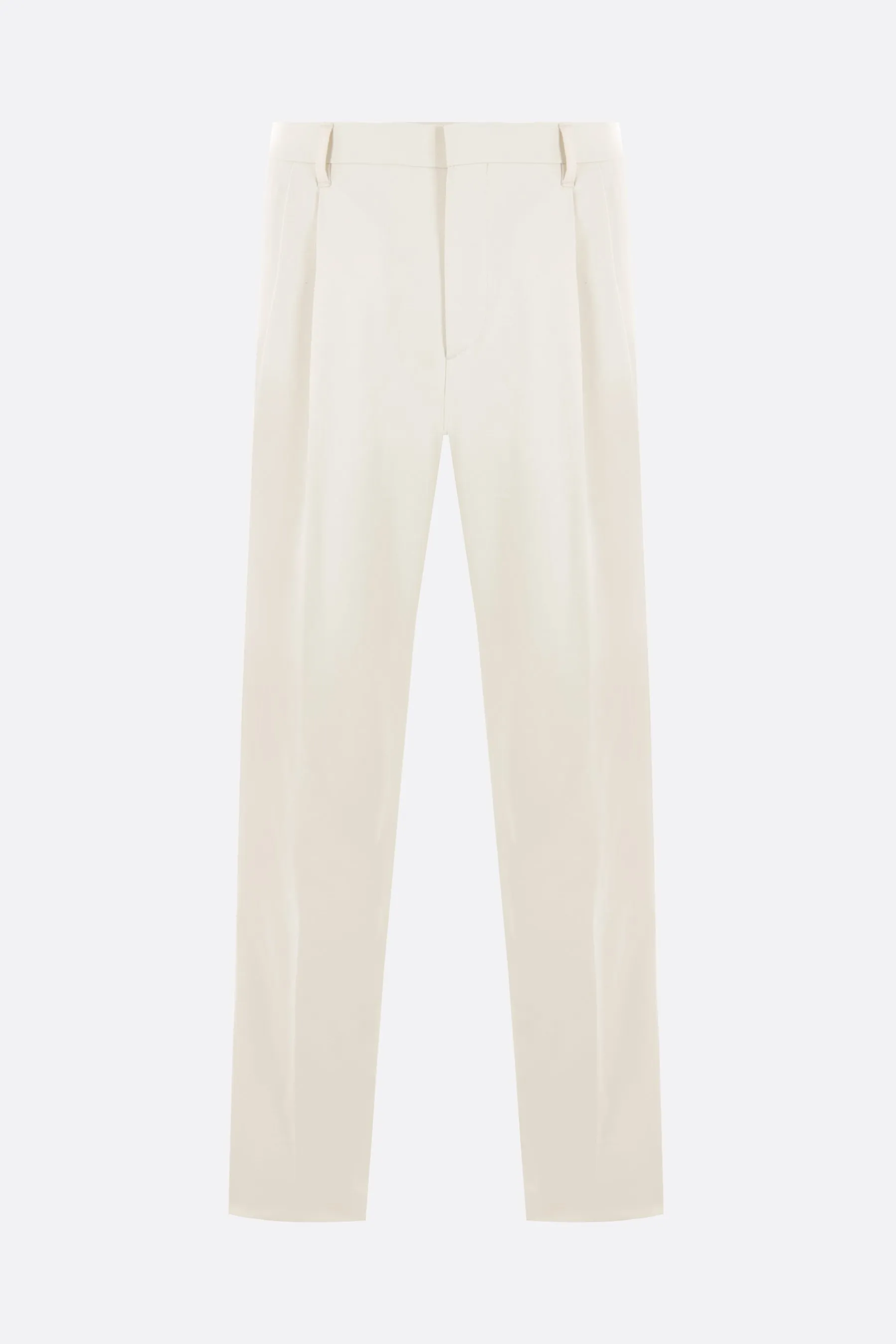  LARDINI pantalone con pinces in gabardine 