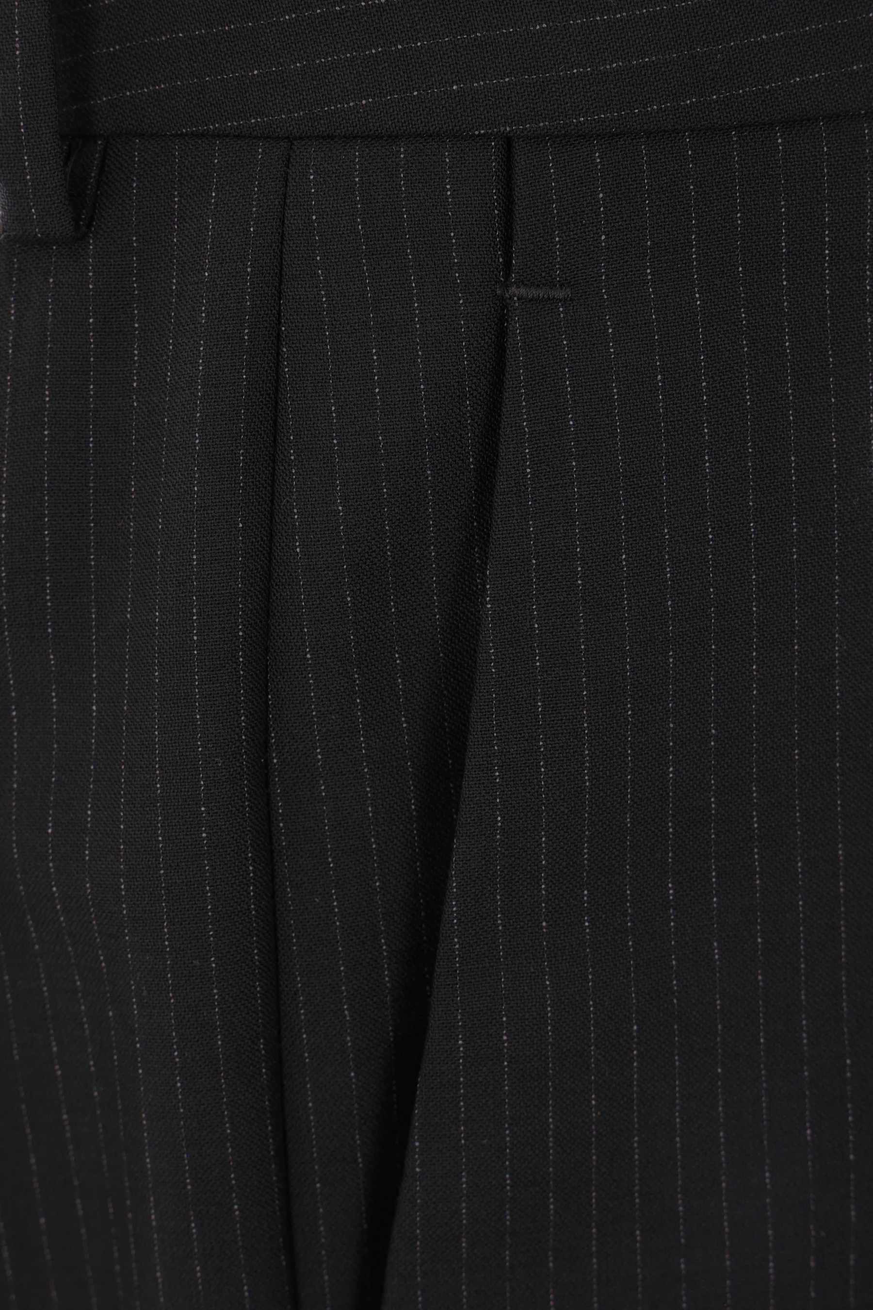 LARDINI pantalone regular-fit in lana e cotone gessato