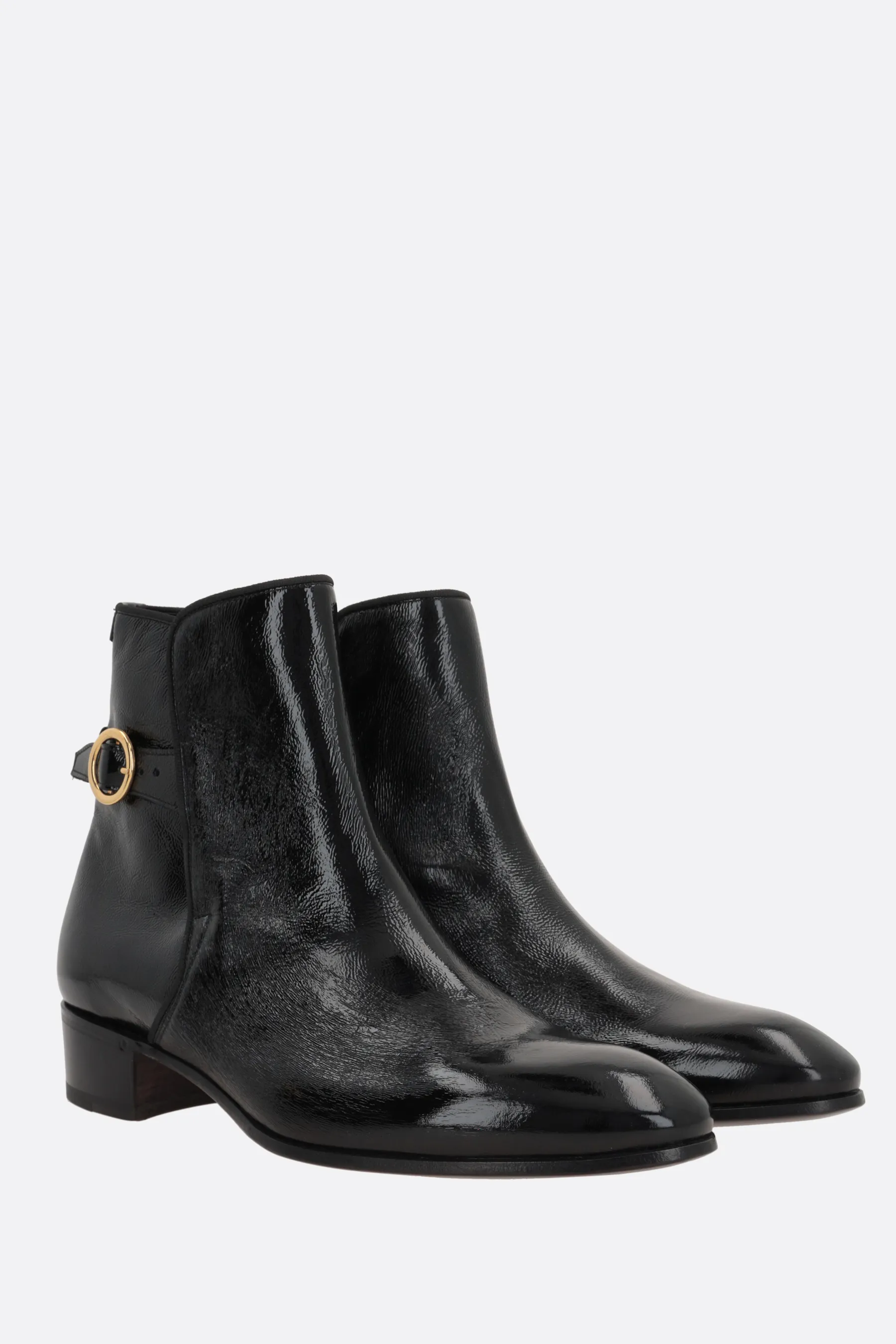 LARDINI stivaletto in pelle craquelé