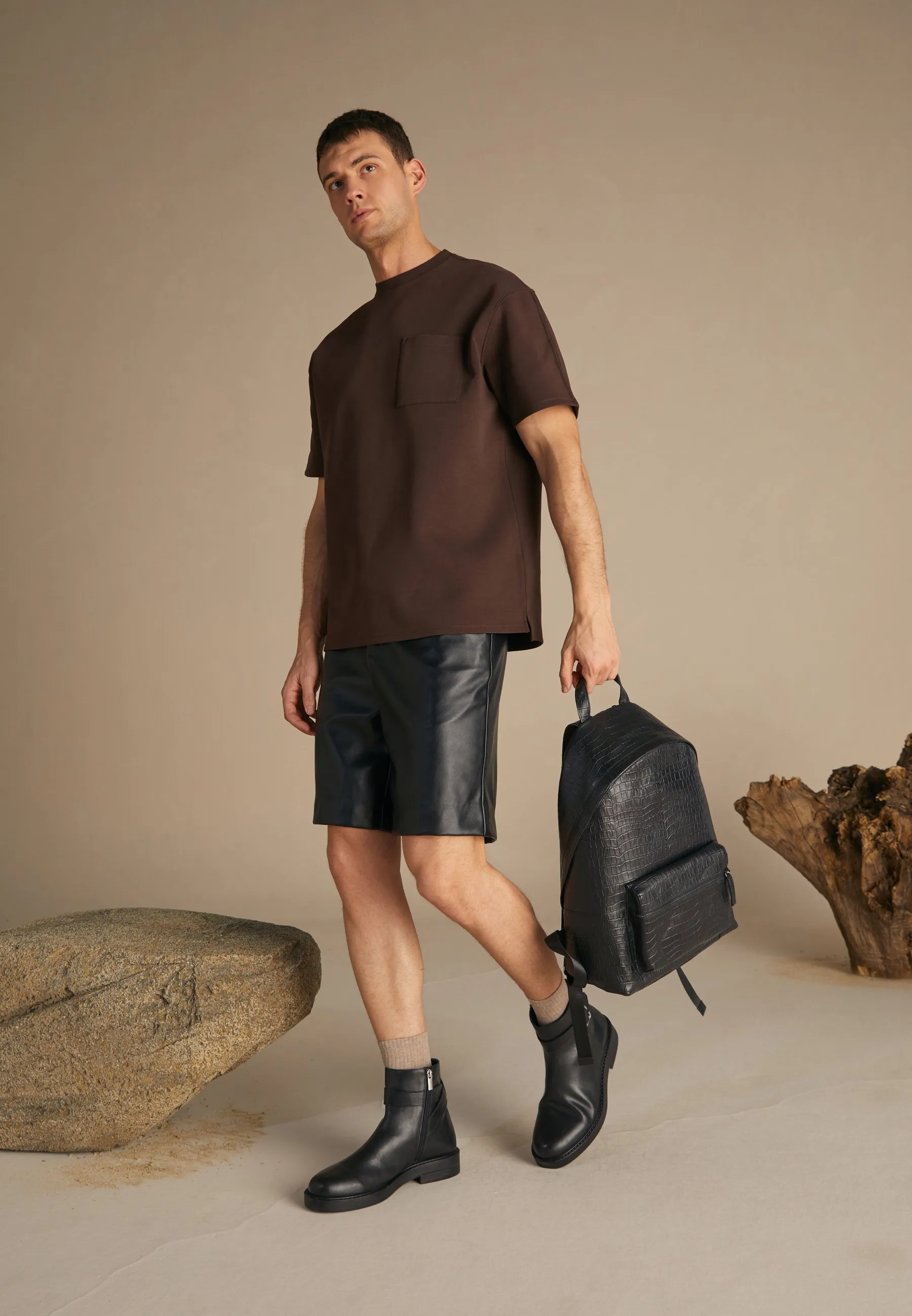LEATHER UNISEX - Zaino