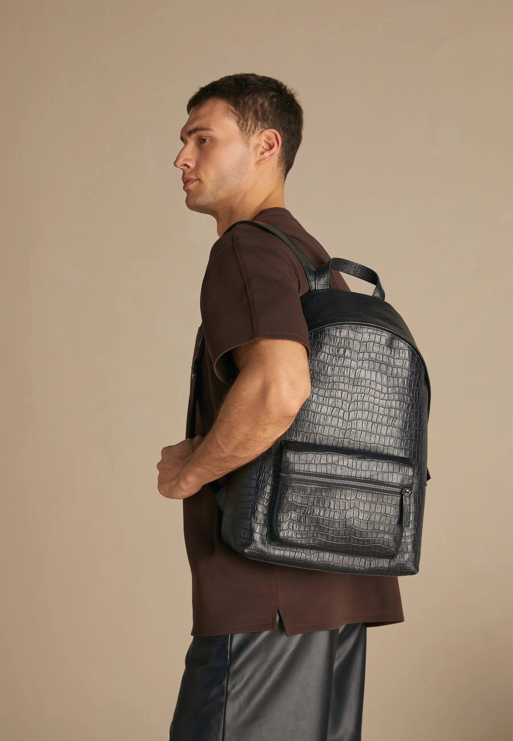 LEATHER UNISEX - Zaino