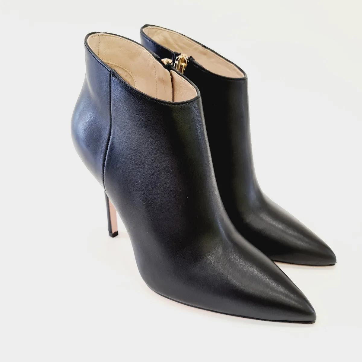 Liu-jo tronchetto tacco alto 11cm.pelle black zip interna art.650