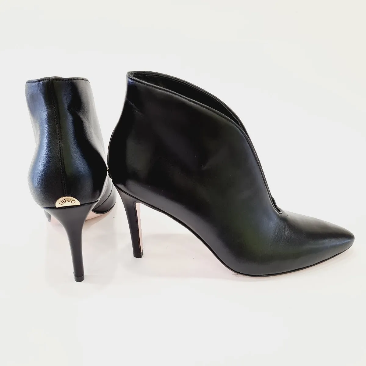 Liujo tronchetto tacco alto 9 cm pelle nero art.652